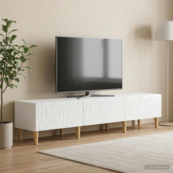 vidaXL TV-Schränk 147 x 34,5 x 30 cm Hochglanz Weiß Holzwerkstoff 895169
