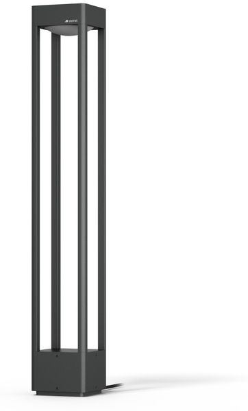 Steinel Wegeleuchte Stela C 24V 86 cm, RGBWW Gartenleuchte, 16 Mio. Farben, Dämmerungssensor, dimmbare Pollerleuchte, Zeitschaltuhr, App-Steuerung, Plug & Play, IP65