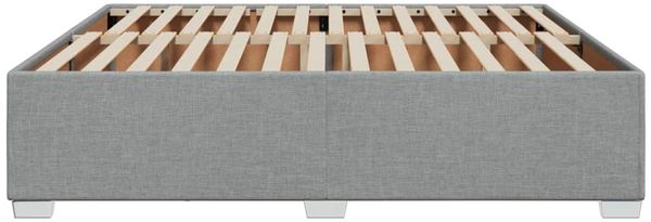 vidaXL Bettgestell ohne Matratze Hellgrau 180x200 cm Stoff 3284492 Bild 5