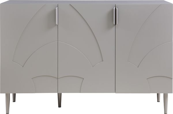 Sideboard Starvili mit 3 Türen 75x115x38 cm Grau [en. casa] Bild 4