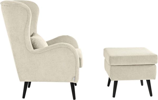 Home affaire Hocker Salla, Bezug auch in Luxus-Microfaser in Teddyfelloptik