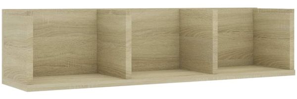 vidaXL CD-Wandregal Sonoma-Eiche 75x18x18 cm Holzwerkstoff 801313 Bild 2