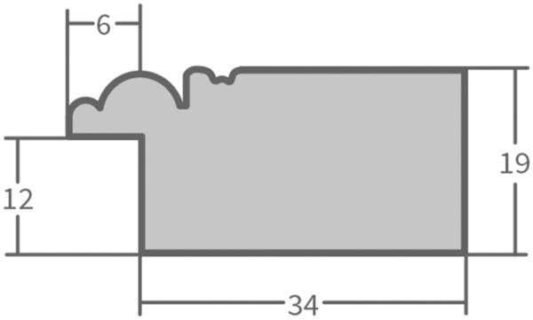 WANDStyle Wandspiegel H640 aus Massivholz in Grau 56 x 76 cm im Stil Shabby-Chic Bild 6