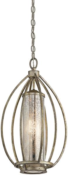 Hängeleuchte, Deckenlampe, Stahl, Gold, D 30,4 cm