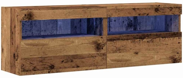 vidaXL TV-Wandschrank 2 pcs Altholz 60 x 30 x 40 cm Holzwerkstoff 862207
