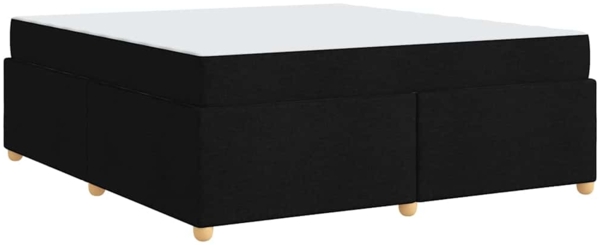 vidaXL Bettrahmen mit Matratze Schwarz 180 x 200 cm Stoff 3399372 Bild 1