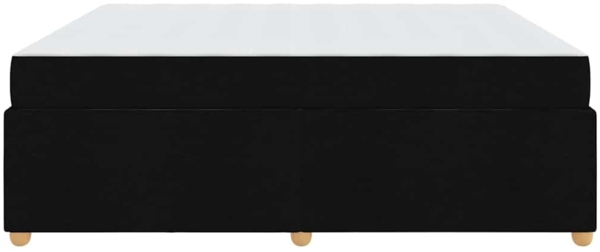 vidaXL Bettrahmen mit Matratze Schwarz 180 x 200 cm Stoff 3399372 Bild 6