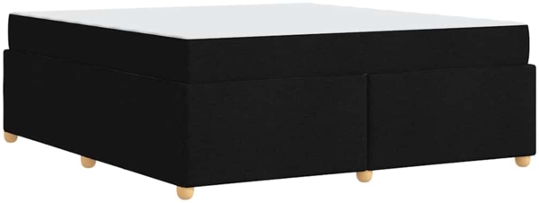 vidaXL Bettrahmen mit Matratze Schwarz 180 x 200 cm Stoff 3399372 Bild 7