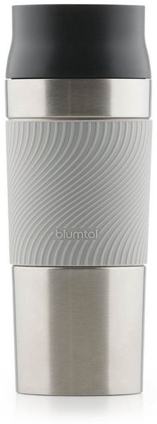 Blumtal Isolierflasche Thermobecher Classic aus Edelstahl - auslaufsicher Becher to go, hält 4h heiß/ 8h kalt, 360° Trinköffnung, Easy Quick-Press-Verschluss