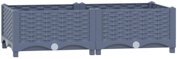 vidaXL Hochbeet 80x40x23 cm Polypropylen 310398