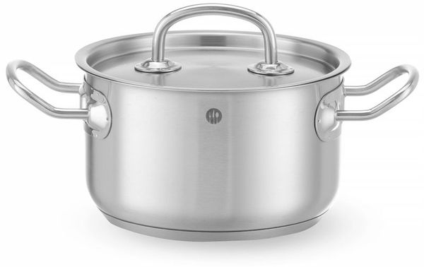 HENDI Fleischtopf - mit Deckel, Kitchen Line, 1,9L, ⌀160x(H)95mm