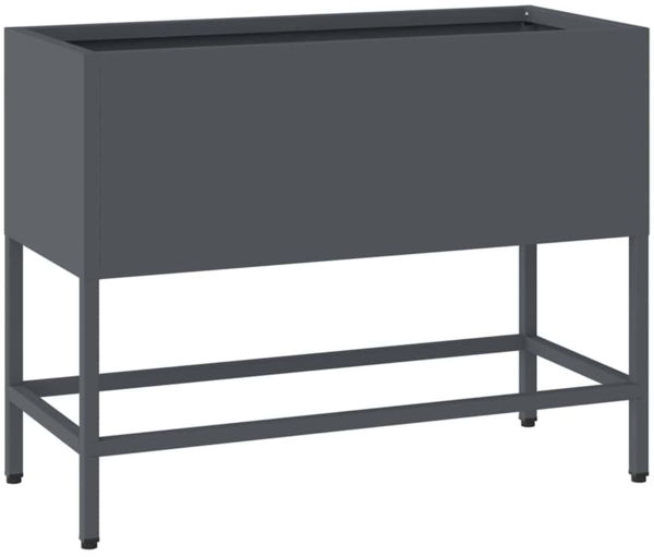 vidaXL Hochbeet Gartenpflanzer Anthrazit 60 x 26 x 45 cm Stahl 865885