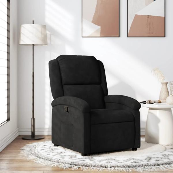 vidaXL Relaxsessel Schwarz Samt 371803