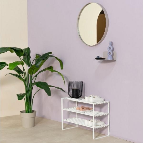 Spinder REX SR 2 Stahl Schuhregal, Minimalistisch & Modern, Weiß