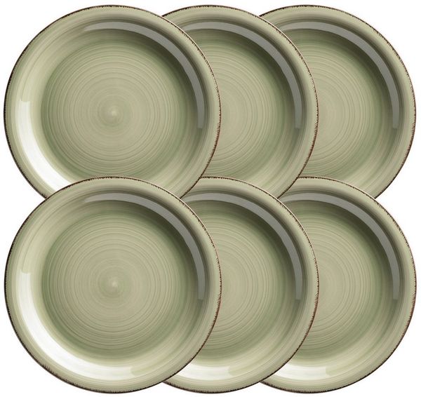 MÄSER Teller-Set Lumaca (6-tlg), 6 Personen, Steingut