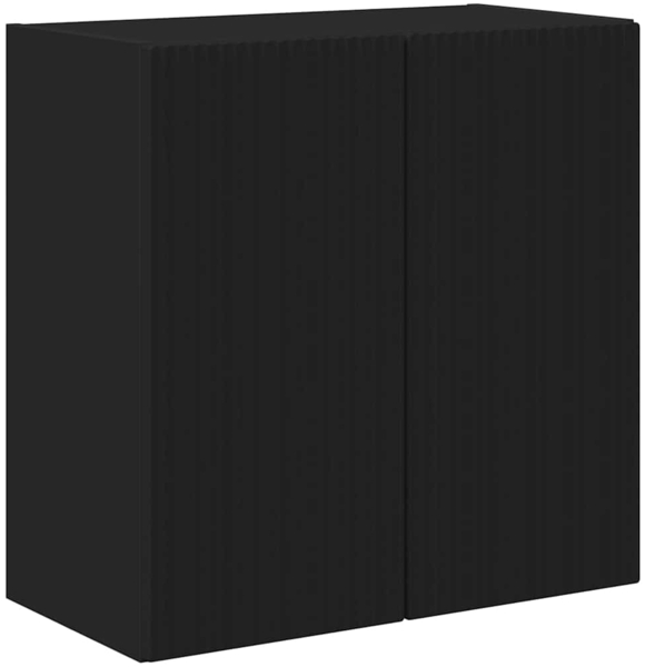 vidaXL TV-Wandschrank Schwarz 59,5 x 31 x 60 cm Holzwerkstoff 892350