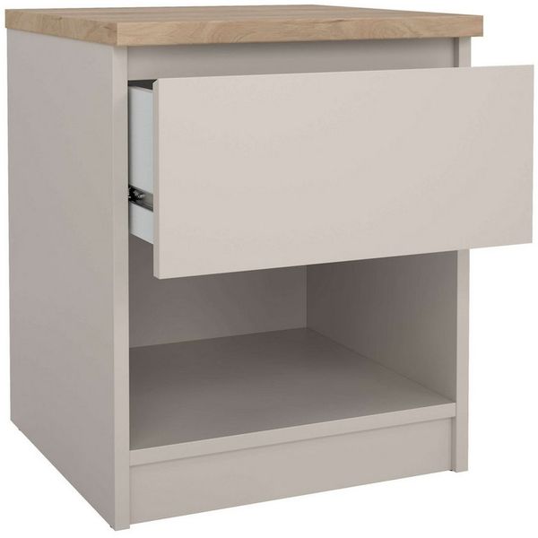 INOSIGN Nachttisch Naia, Nachtkommode, Nachtschrank, Beistelltisch, mit 1 Schublade, Breite 40 cm, Höhe 50 cm
