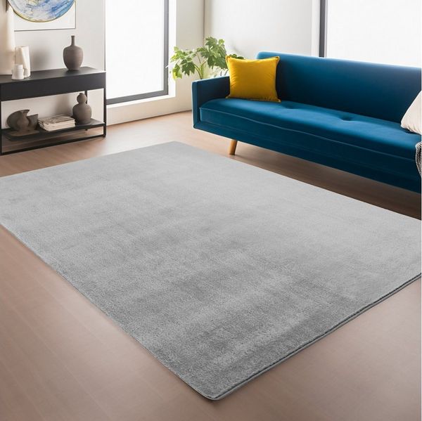 Ayyildiz Teppiche Teppich JOY 1400, auch als Läufer, rechteckig, Höhe: 11 mm, besonders weich, uni Kurzflor, Wohnzimmer, Kinderzimmer