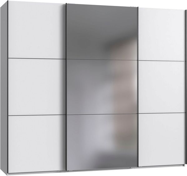 Wimex Kleiderschrank Indiana by fresh to go, wahlweise mit oder ohne Spiegel (INKLUSIVE Innenausstattung und Selbsteinzug für die Türen) große Breiten250 oder 300cm, mit oder ohne Glasfront, Made in Germany