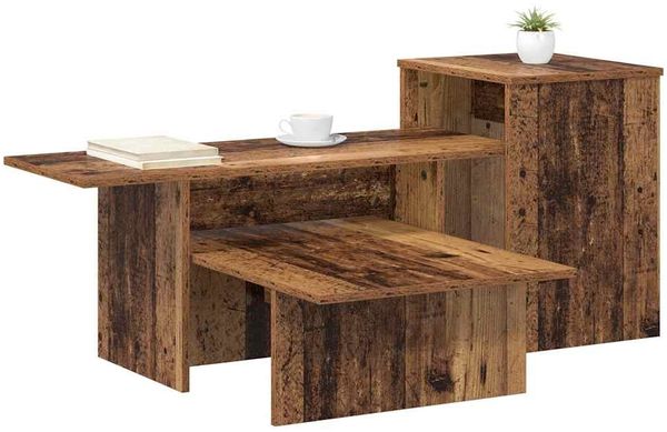 Konsolentisch, Beistelltisch, Konsole Altholz 91,5 x 35 x 38,5 cm Holzwerkstoff Bild 3