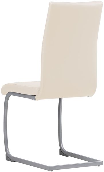 Albatros Freischwinger Stühle 4er Set MURANO, Beige - Esszimmerstuhl Schwingstuhl mit modernem Design, Kunstleder-Bezug, dicke Polsterung, Küchenstuhl, Polsterstuhl, Stuhl Esszimmer Esstisch Bild 3