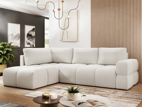 Ecksofa Tawini (Farbe: Artico Pearl)