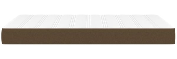 vidaXL Taschenfederkernmatratze Mittel Dunkelbraun 120x200x20 cm Stoff 347757 Bild 4