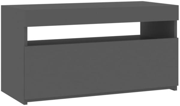 vidaXL TV-Schrank mit LED-Leuchten Grau 75 x 35 x 40 cm [804395]