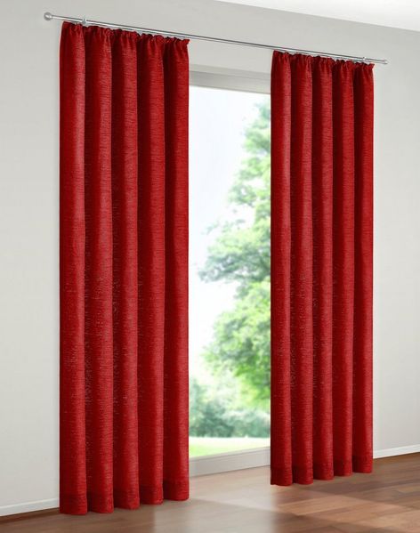 Wirth Vorhang Trondheim 234 g/m², Kräuselband (1 St), blickdicht, Chenille