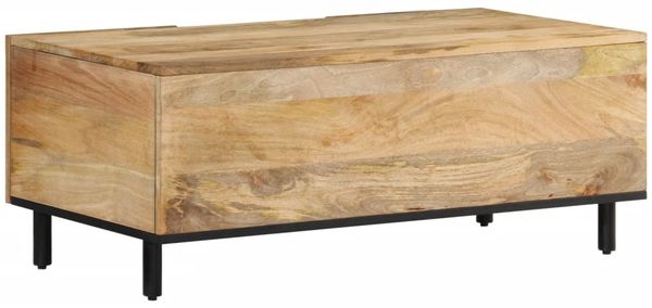 vidaXL Couchtisch 100x54x40 cm Massivholz Mango 358224 Bild 7