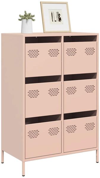 vidaXL Highboard Rosa 68x39x101,5 cm Stahl 851221