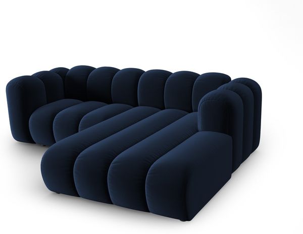 Micadoni Modulares Ecksofa Lupine 3-Sitzer Rechts Samtstoff Salvador Königsblau Bild 3