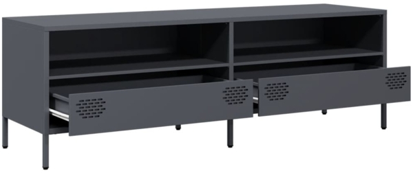 vidaXL TV-Schrank Anthrazit 135x39x43,5 cm Kaltgewalzter Stahl 851336 Bild 4