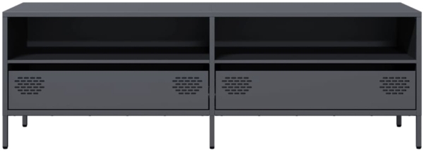 vidaXL TV-Schrank Anthrazit 135x39x43,5 cm Kaltgewalzter Stahl 851336 Bild 3