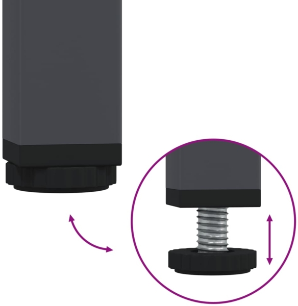 vidaXL TV-Schrank Anthrazit 135x39x43,5 cm Kaltgewalzter Stahl 851336 Bild 7