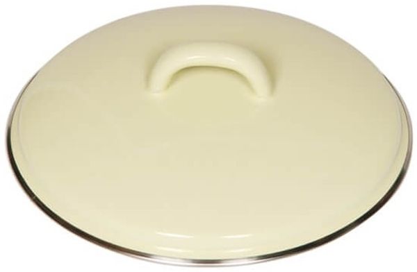 Riess Deckel mit Chromrand 16cm Emaille