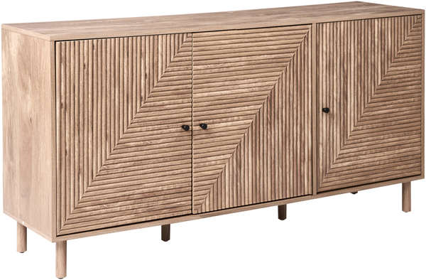 Sideboard mit 3 Türen RONGE Hellbraun