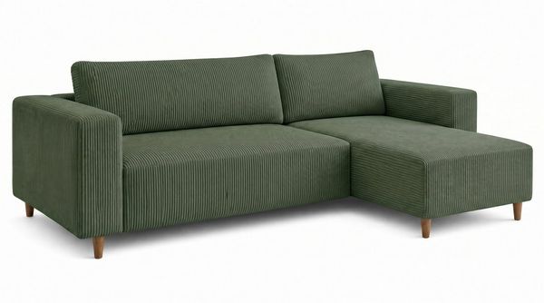 MARPUR Ecksofa RIO, Cordstoff, Bettfunktion und Bettkasten