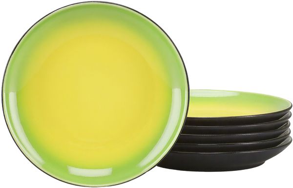 Hot Green, Dessertteller 6-tlg (mo)