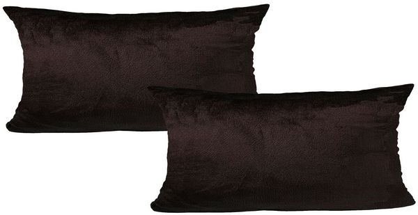 JACK Kissenbezüge 2er Set Kissenhülle Teddy Flausch Plüsch, (2 Stück), super flauschig, Couchkissen