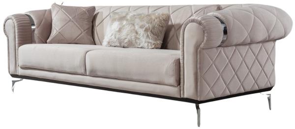 Villa Möbel Sofa Sofy, 1 Stk. 3-Sitzer, Handmade Quality,strapazierfähiger,pflegeleichter Mikrofaserstoff