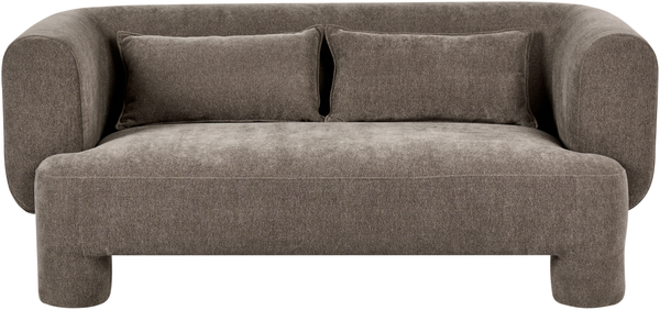 Sofa 3-Sitzer HOGBO Stoff Braun