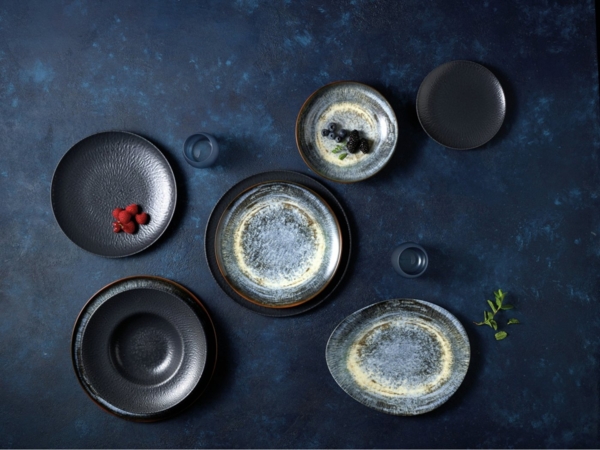 Arthur Krupp Teller flach 31x26cm Galaxy Neptune