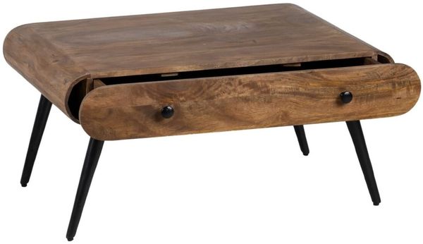 BigBuy Home Couchtisch, 86 x 61 x 43 cm, Holz, Eisen