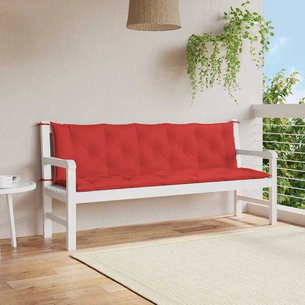 vidaXL Gartenbank-Auflage Rot 180x(50+50)x7 cm Oxford-Gewebe 315034