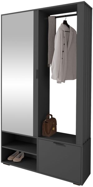 Garderobe-Set Raldento (Farbe: Anthrazit)