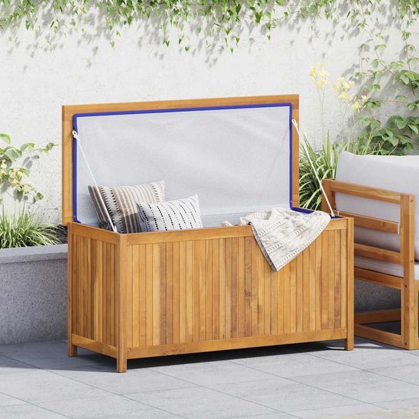 vidaXL Gartenbox 114x50x58 cm Massivholz Teak 318732