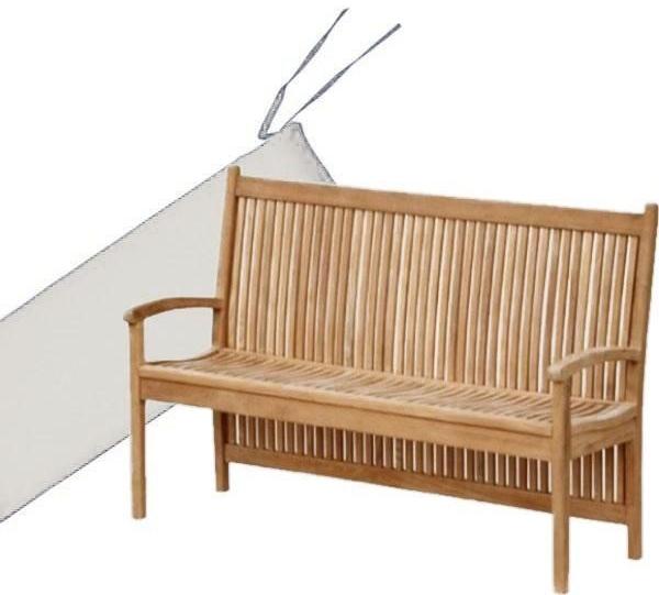 Bankauflage 120 cm x 50 cm für Gartenbank Pescara - creme