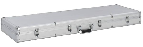 vidaXL Waffenkoffer Silbern 118x38x12 cm Aluminium 91862
