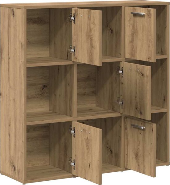 Bücherregal | Standregal Artisan-Eiche 90x28x90 cm Holzwerkstoff Bild 5